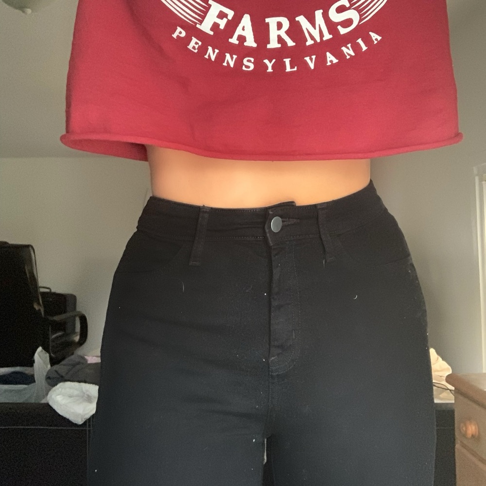 black high waisted jeans